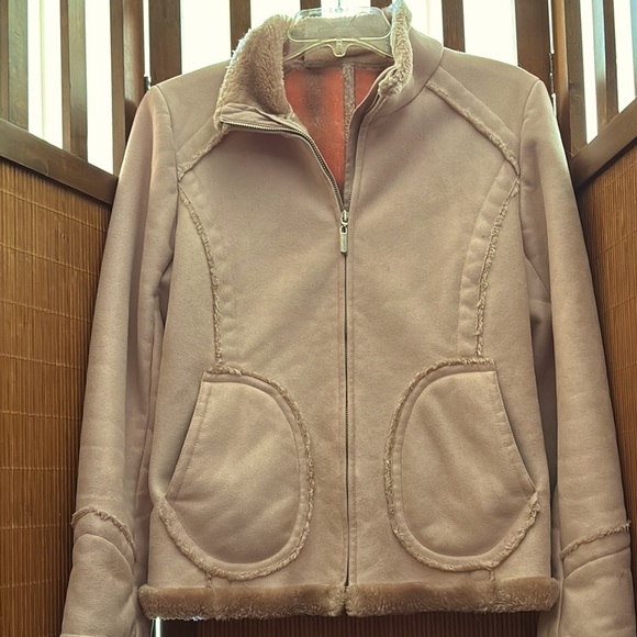 Veste En Daim Avec Franges Braetan - Taille M, Marron Clair - Neuf Avec Étiquette Mais Défauts
